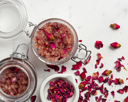 Rosewater Organic Sugar Scrub